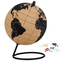 Cork globe, globe cork, world globe