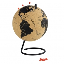cork globe, globe cork, world globe